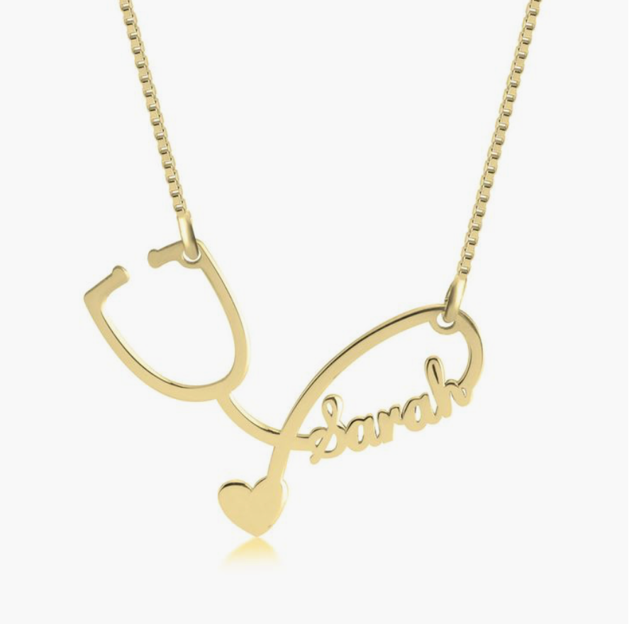 Stethoscope Personalized Necklace