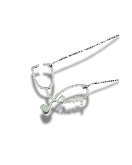 Stethoscope Personalized Necklace